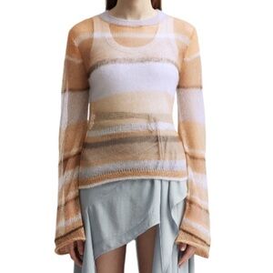 NWT Acne Studios Striped Mohair Blend Sweater - Sz M